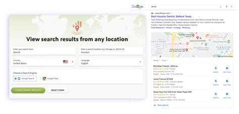 Local Search Results Checker for Google .